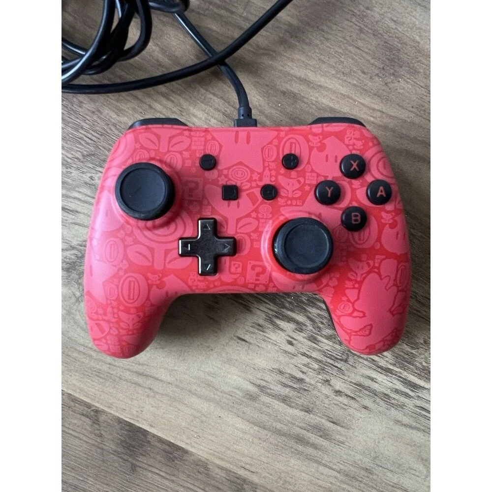PowerA Wired USB Controller for Nintendo Switch Red/Black 10ft Cable